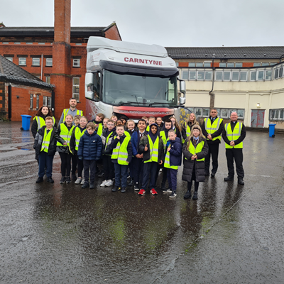 Carntyne Transport Visit Local Primary School for Road Safety Week